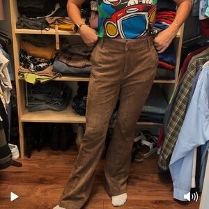 Blank NYC Brown Suede Pants